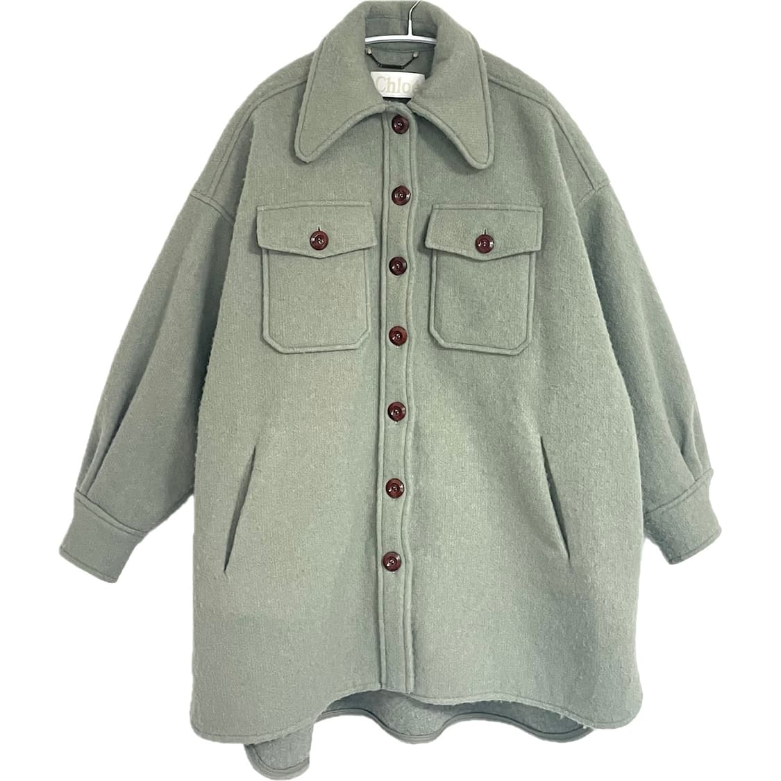 [S] Chloe 끌로에 부클 오버핏 코트 상품이미지1