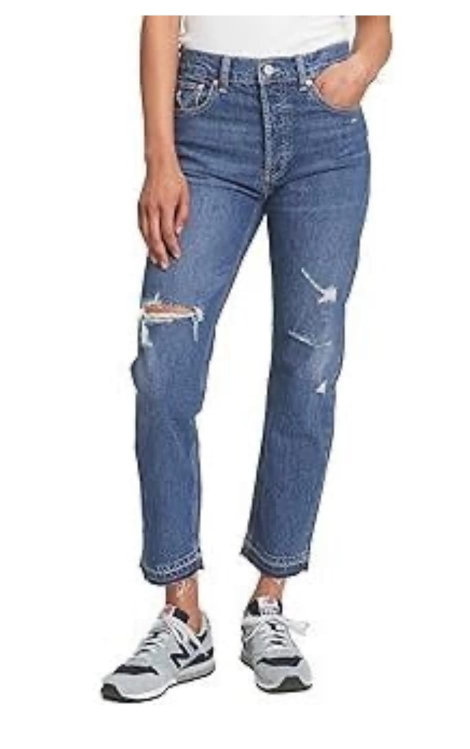 갭 (GAP) High Rise Cheeky Straight 데님31 상품이미지1