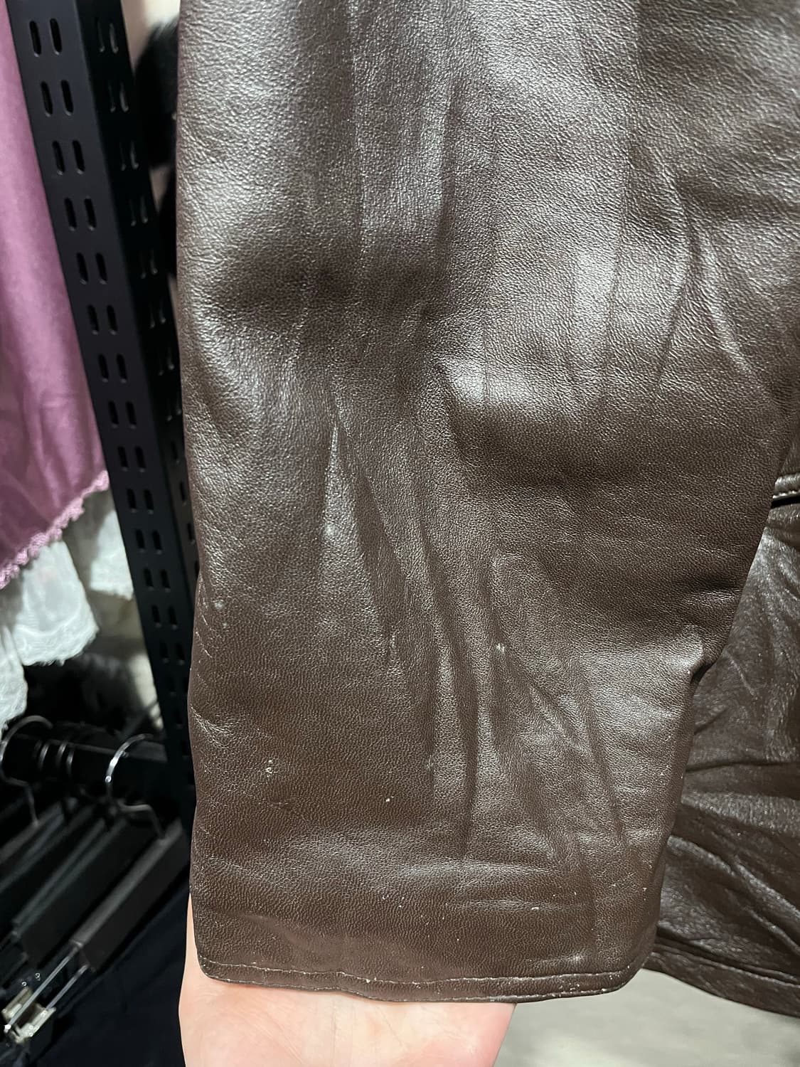 브라운 양가죽 자켓 상품이미지4