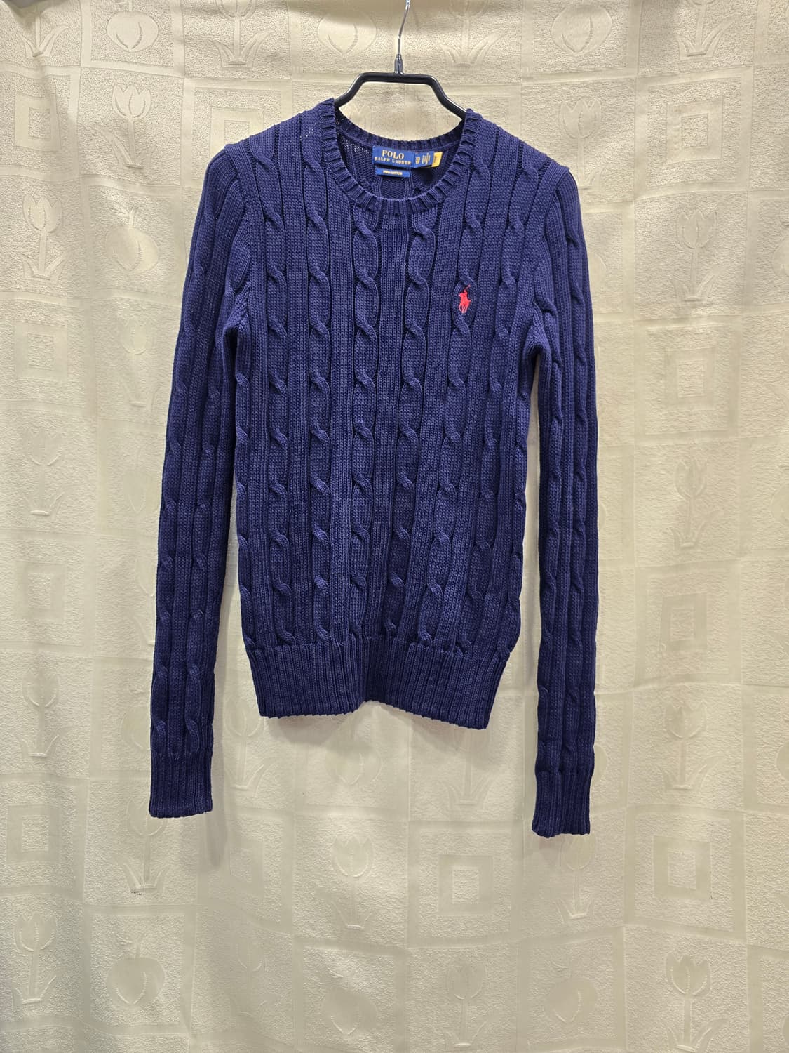 폴로 랄프로렌 네이비 케이블 니트 티셔츠 XS (44) 상품이미지1