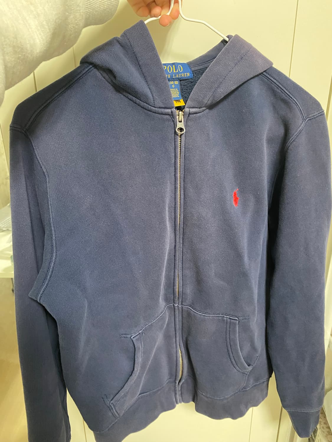폴로 후드집업 네이비 L 상품이미지1