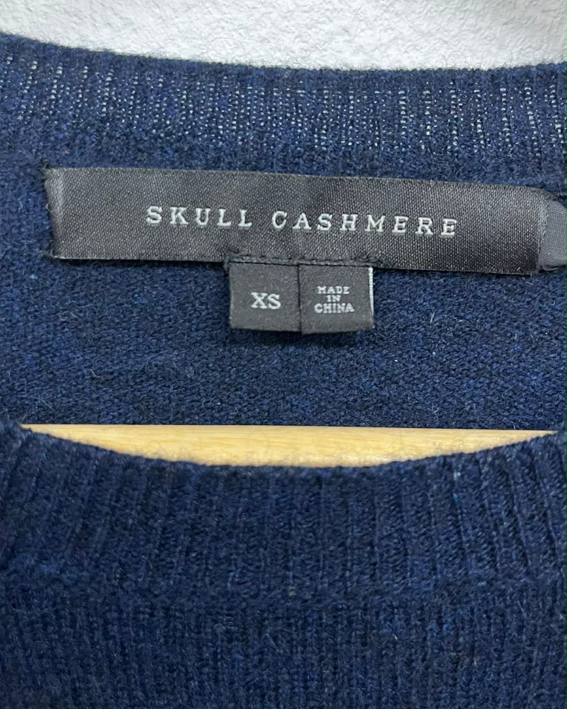 [XS]스컬 캐시미어 매장판 해골 패턴 캐시미어100% 니트 상품이미지6