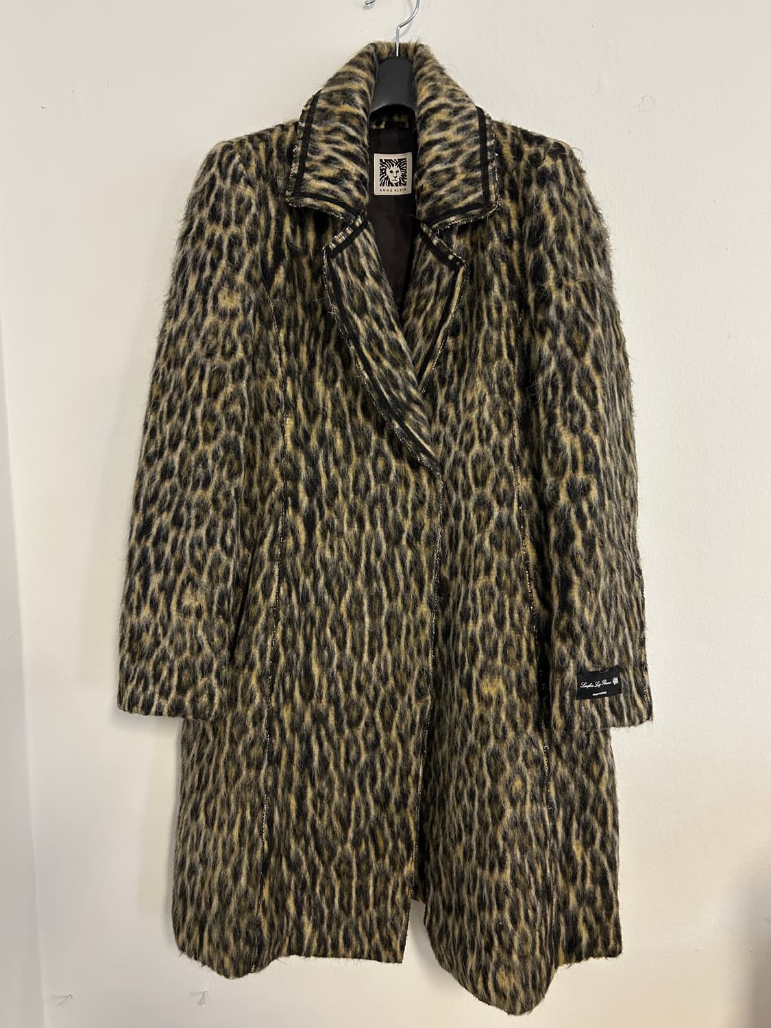 앤클라인 빈티지 모헤어 블렌드 레오파드 롱코트 상품이미지2