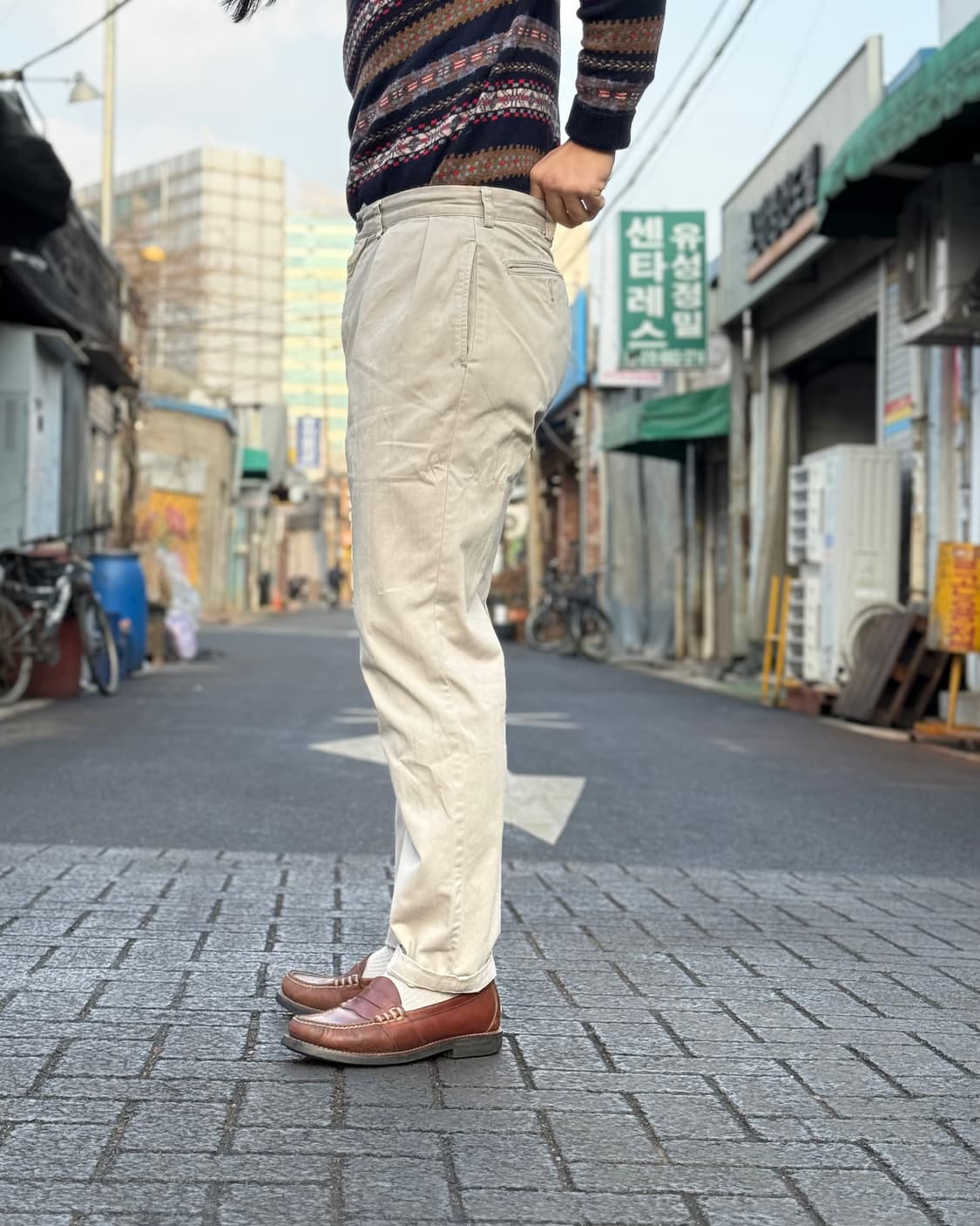 90's 폴로 랄프로렌 투턱 앤드류 팬츠 34 상품이미지8