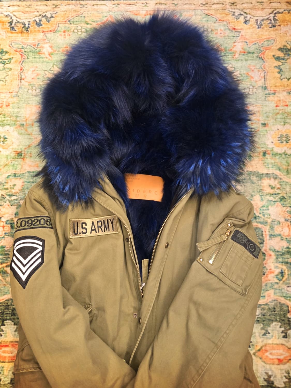 미스터앤미세스 천송이패딩 리얼 폭스퍼 야상 패딩 상품이미지3