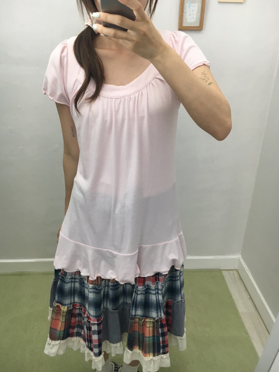 딸기우유 핑크 블라우스 상품이미지2