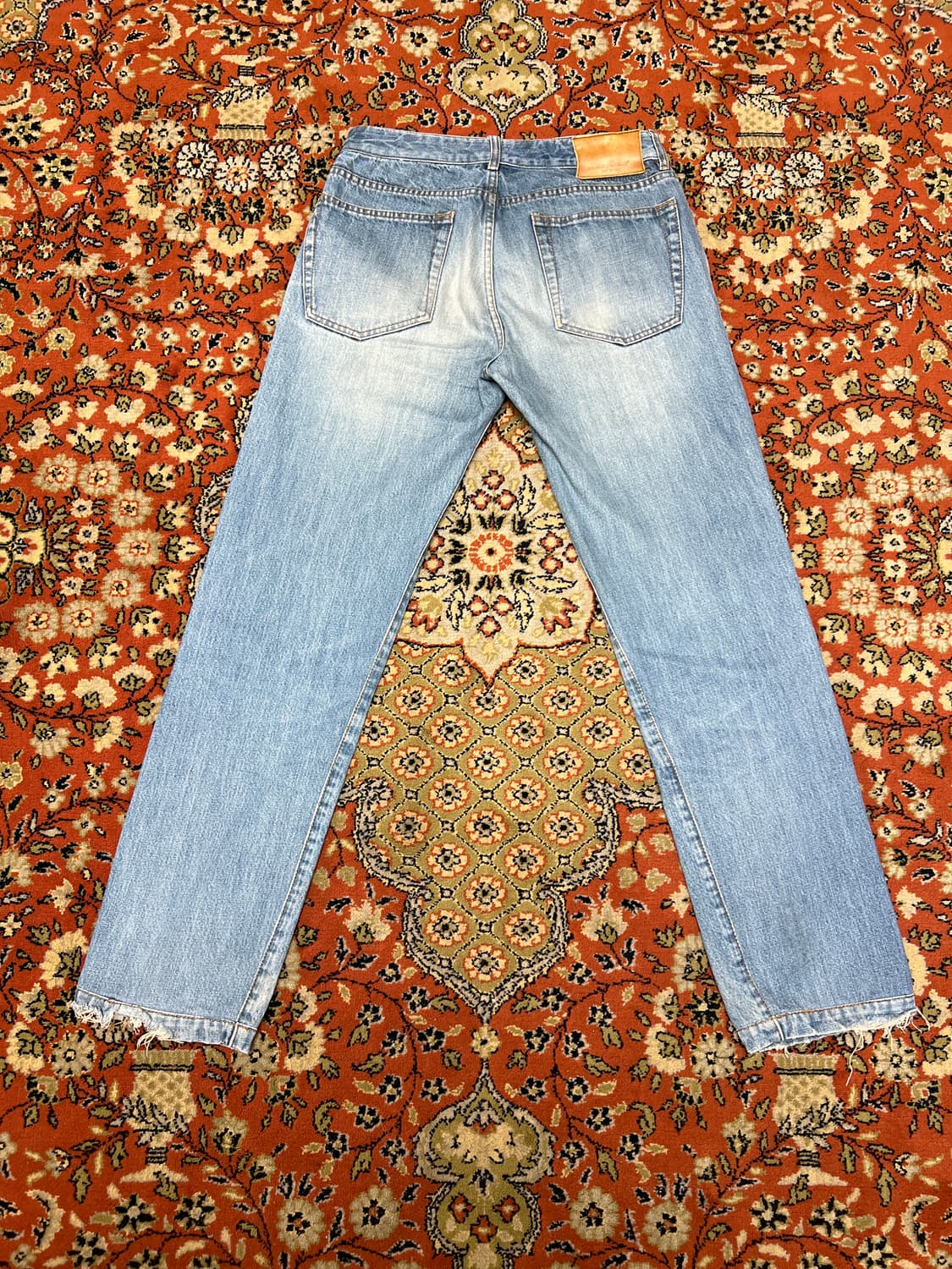 [30] 타임옴므 연청 슬림 스트레이트 데님 팬츠 상품이미지2