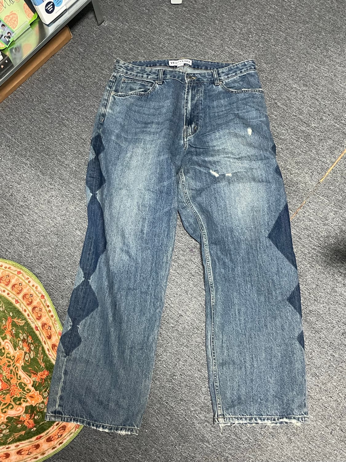 예스아이씨 롬버스 데님 팬츠 상품이미지1