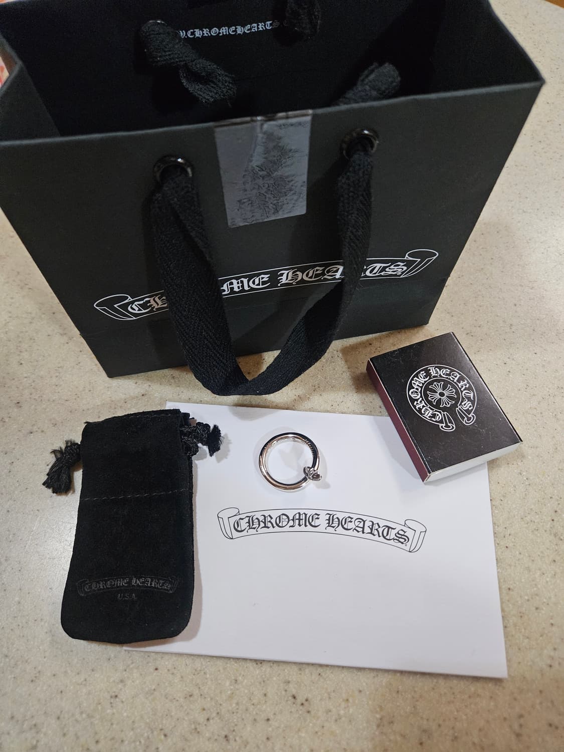 크롬하츠 네일링 파베 다이아 US8 상품이미지1