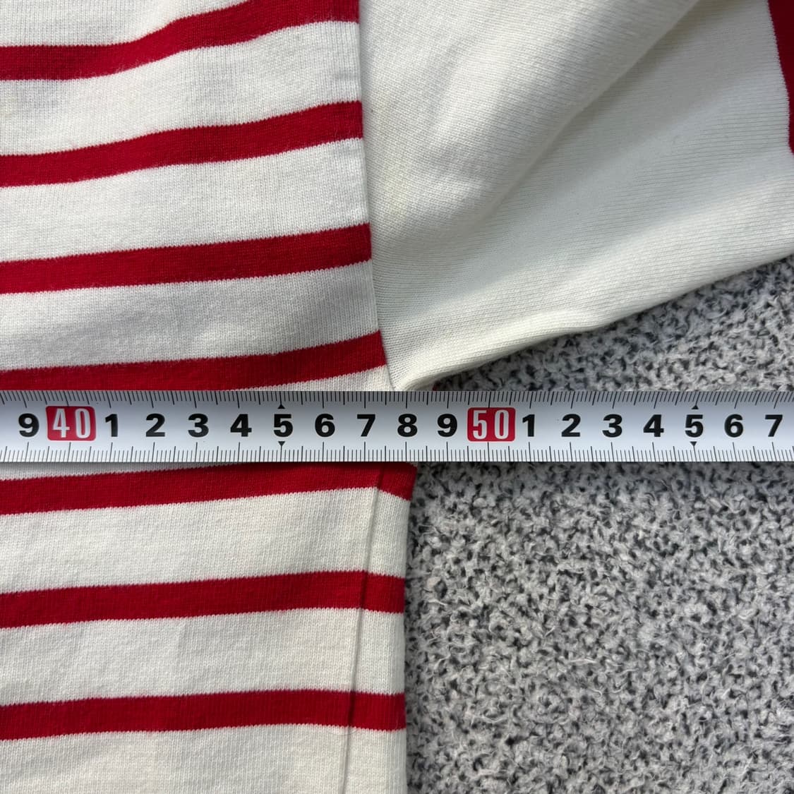 실측 럭키슈에뜨 여성 스트라이프 티셔츠 0331J 상품이미지7