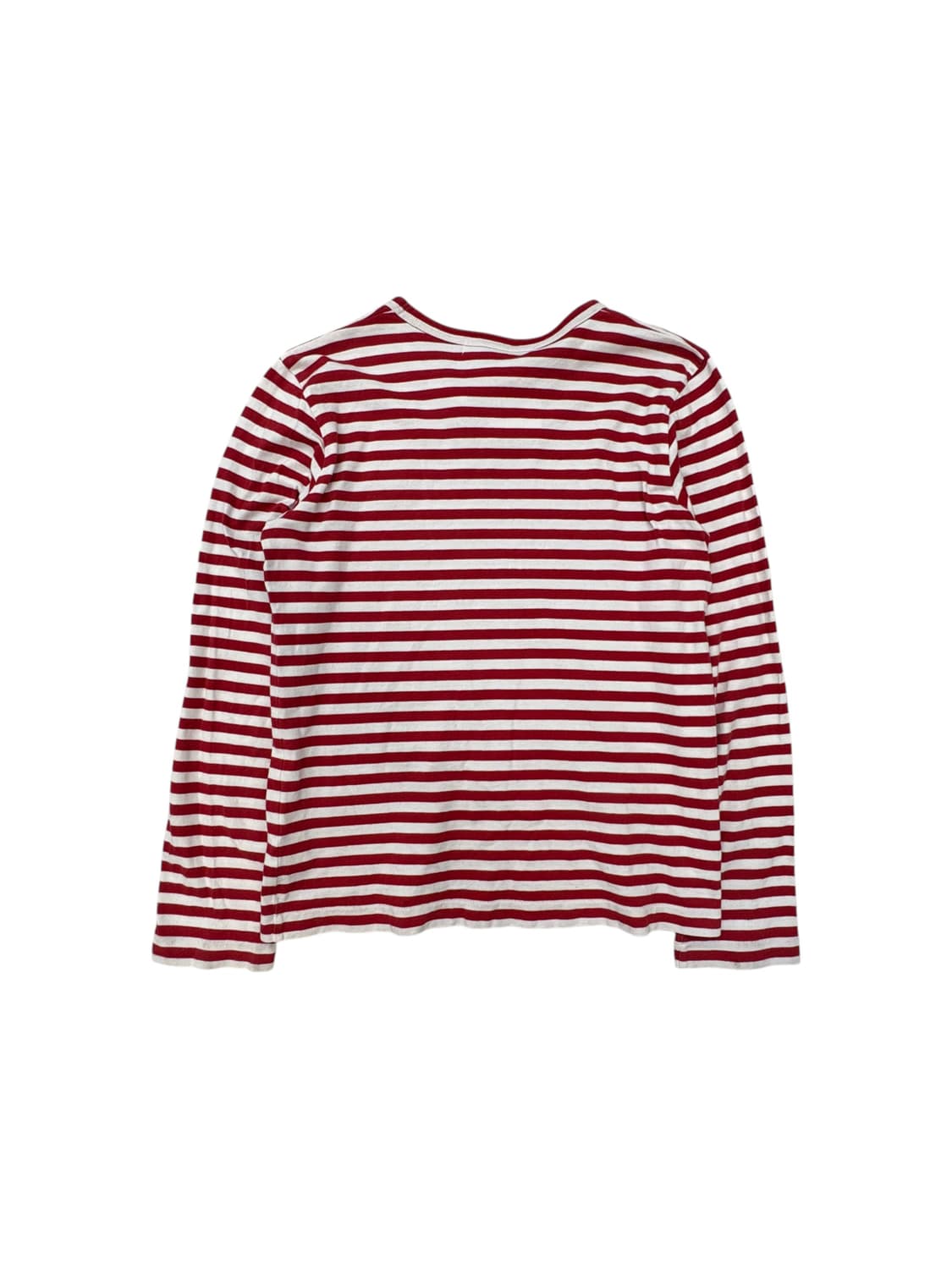 꼼데가르송 플레이 레드하트 스트라이프 티 상품이미지2