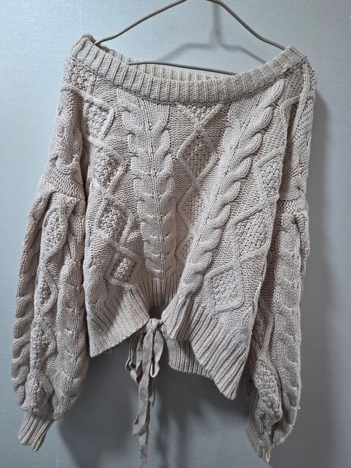 베이지 여리핏 니트 상품이미지1