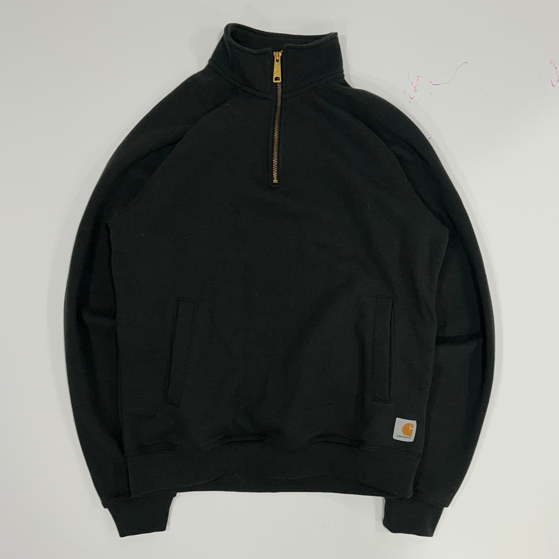 Carhartt 칼하트 릴렉스핏 블랙 반집업 상품이미지3
