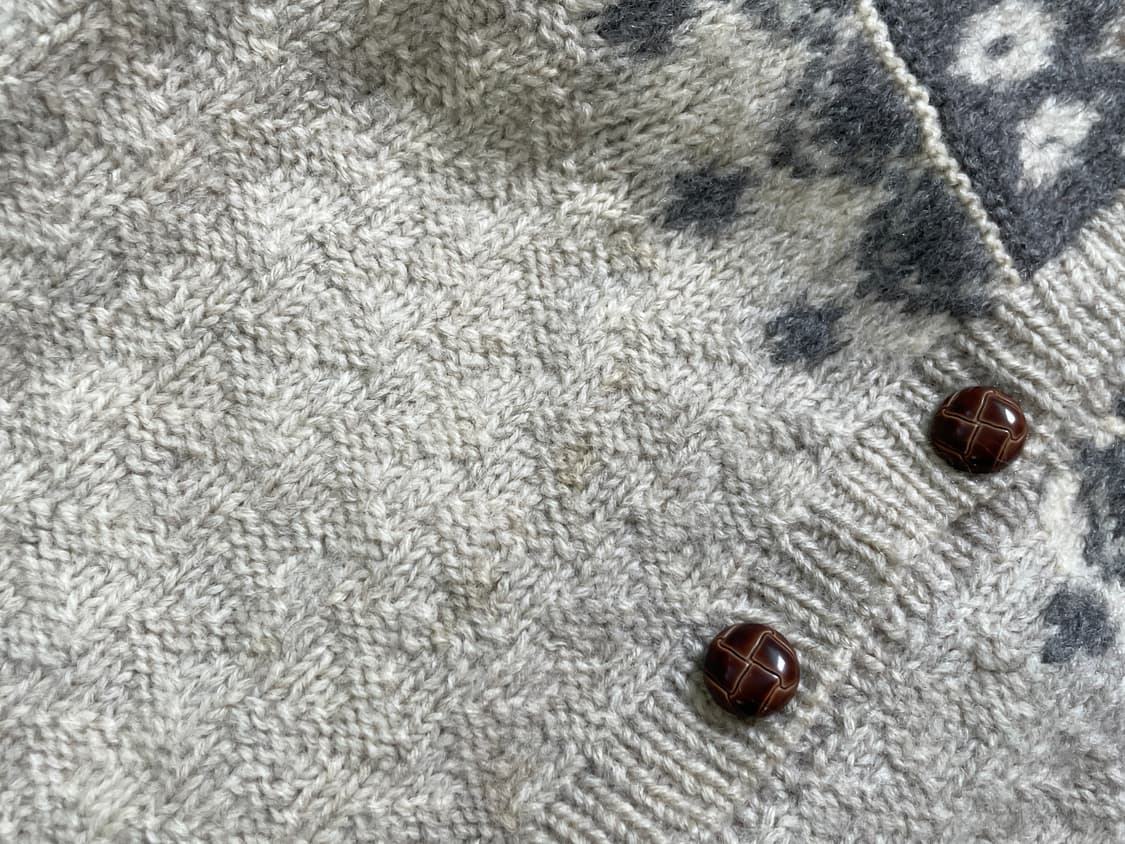 빈티지 핸드니트 노르딕 토클 니트 가디건 J04090 상품이미지2