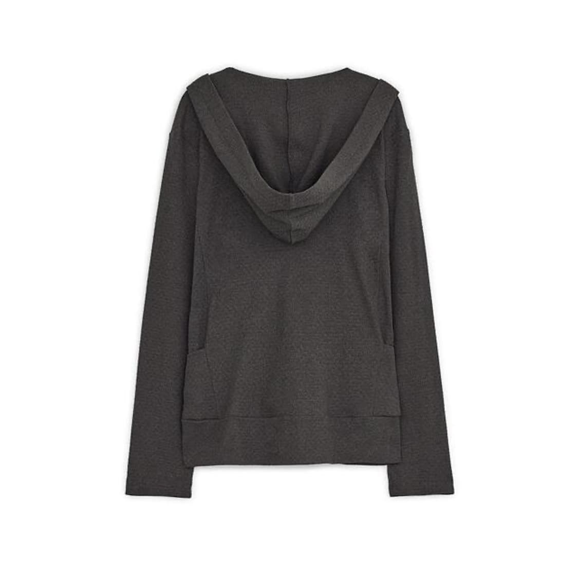 Hooded ribbon cardigan (Charcoal) 상품이미지2