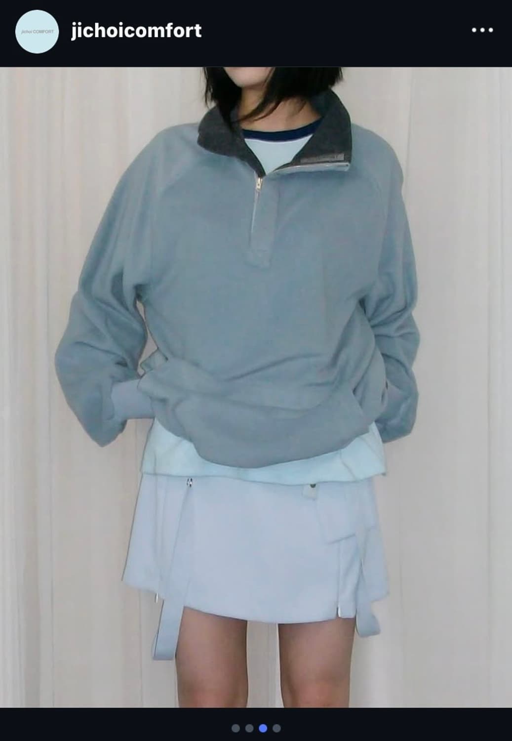 지초이컴포트24-005 FLEECE PULLOVER (PALE BLUE) 상품이미지2