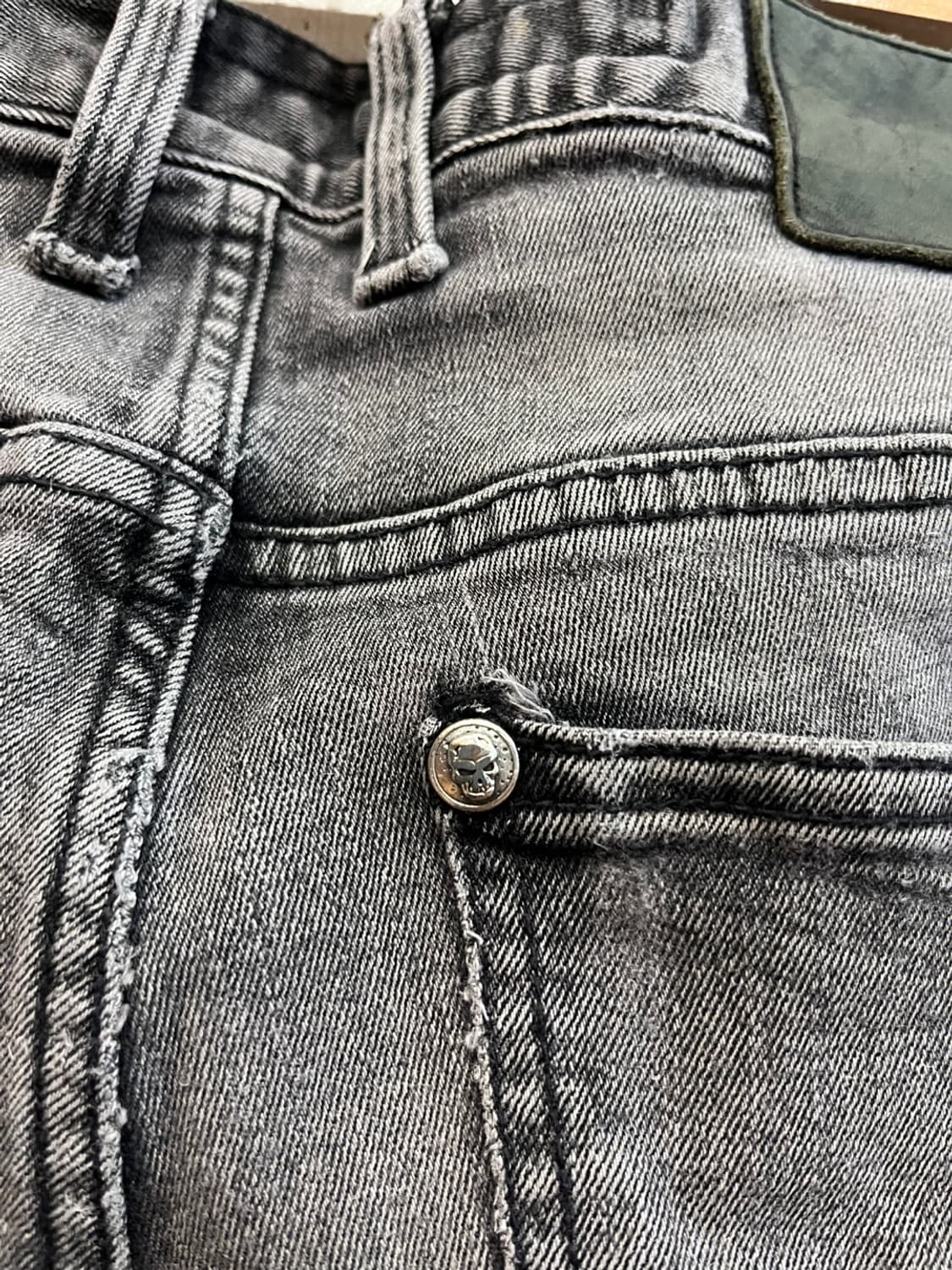 Cloud72 락펑크 락펑크 스컬 디스 데님팬츠 상품이미지6