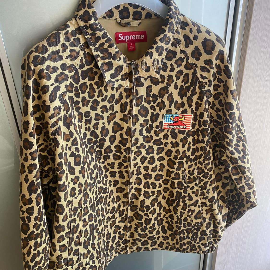 슈프림 x 토이머신 해링턴 자켓 레오파드 상품이미지2