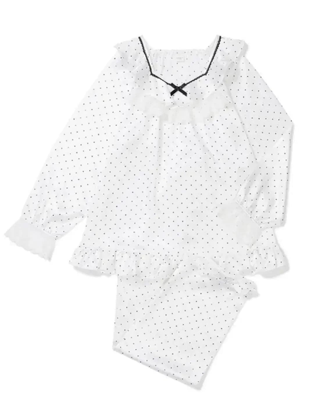 이브니에 도트 공주 프릴 레이스 잠옷(새상품) 상품이미지3