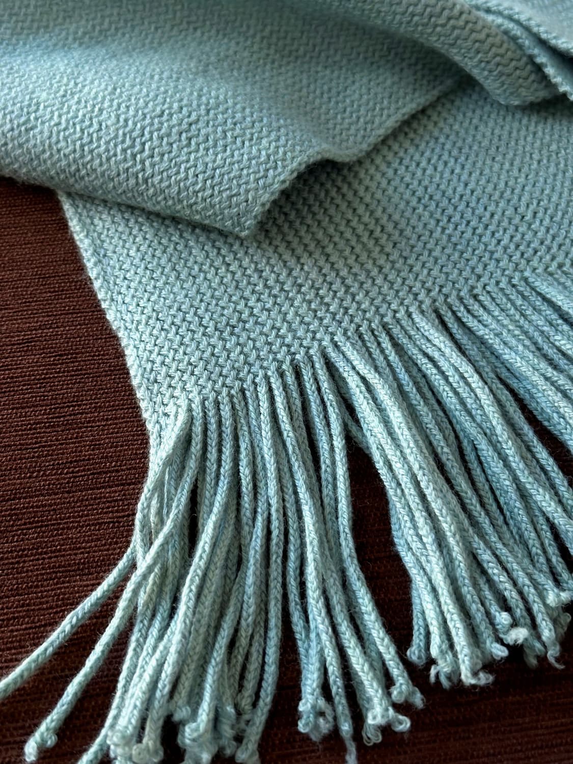 Multi pattern loose knit muffler 상품이미지4