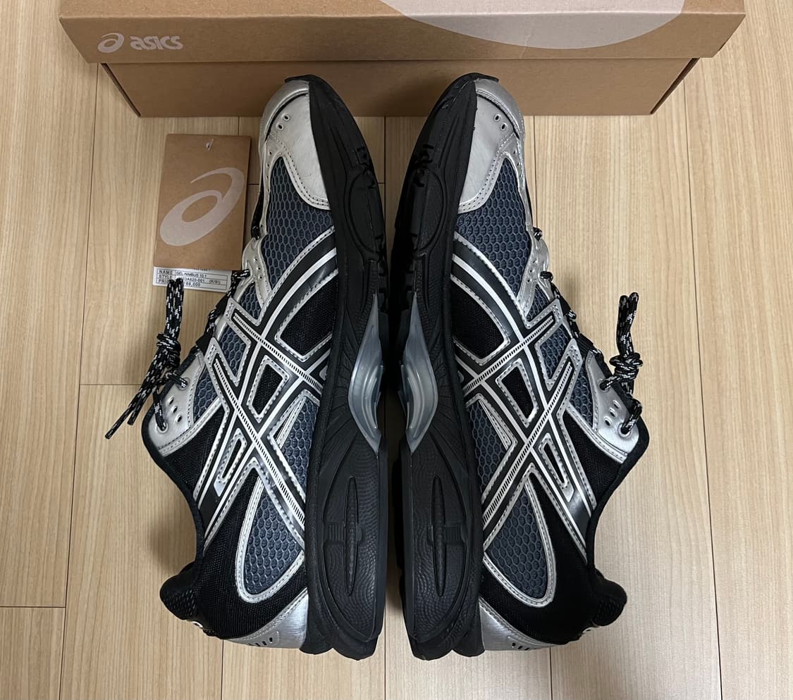 [285] 아식스 젤 님버스 10.1 블랙 퓨어실버 한국한정 상품이미지7