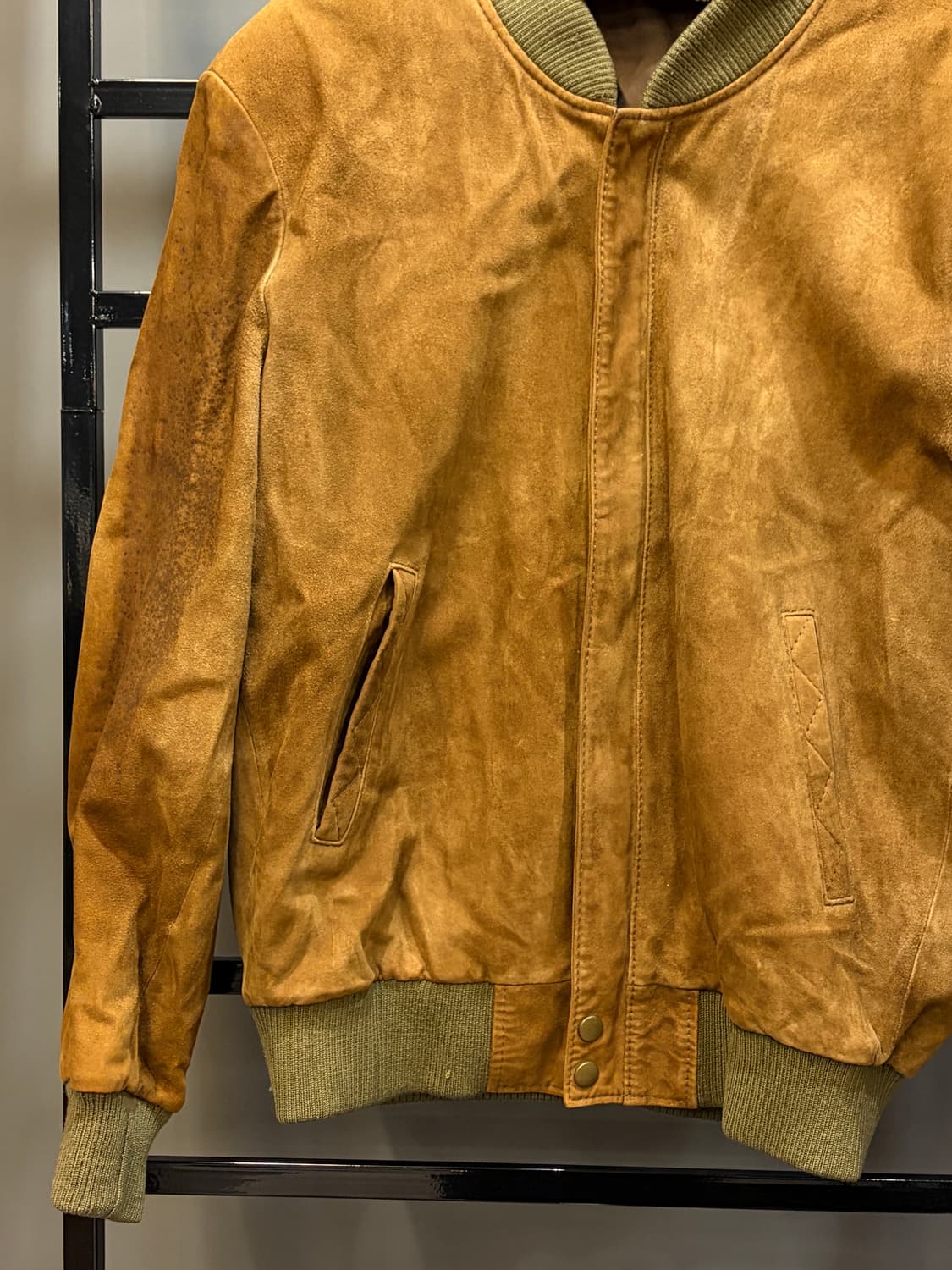 (L) 빈티지 산양가죽 점퍼 카멜 6.9 상품이미지4