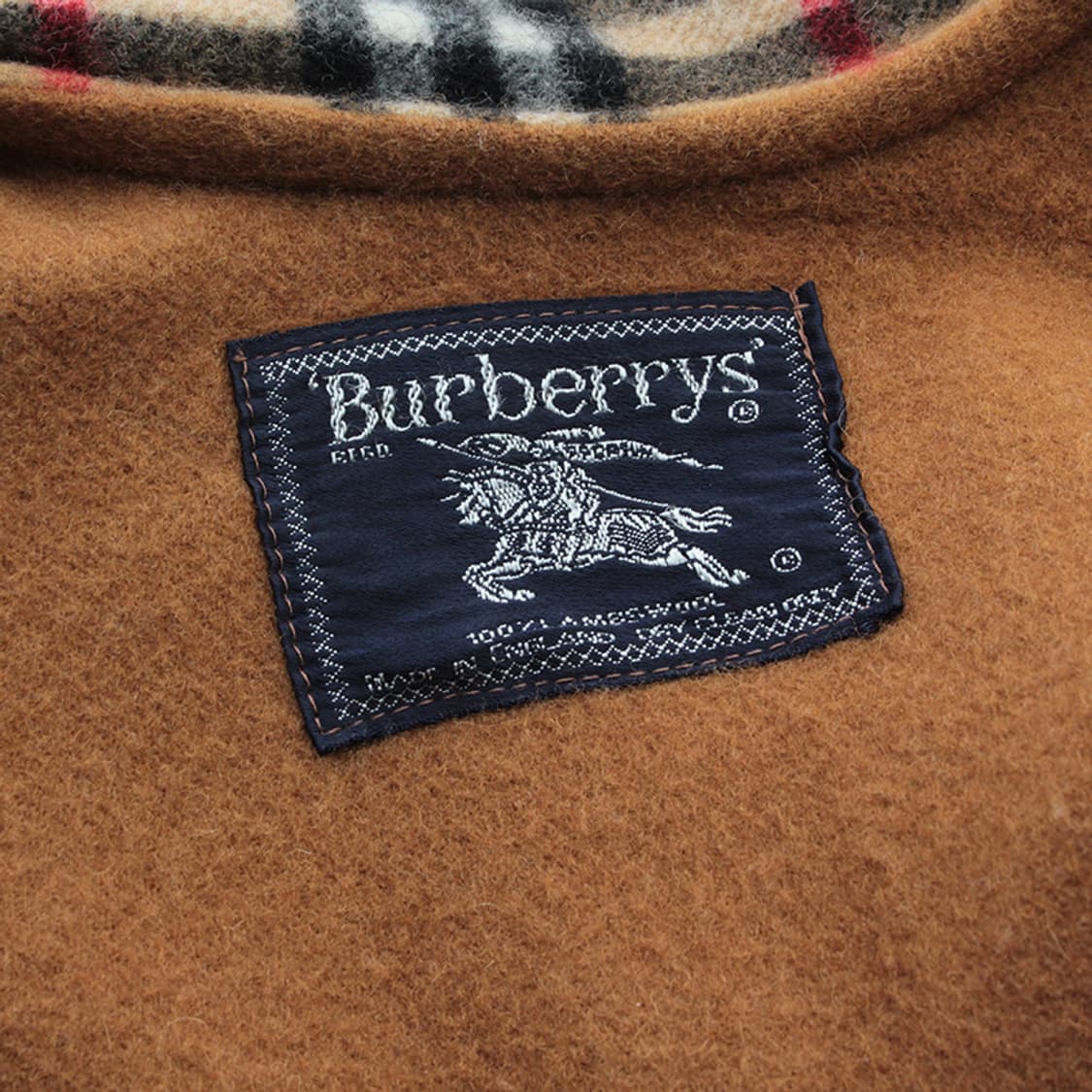 버버리 체크 캐시미어 케이프 롱코트 (빅 오버사이즈) 상품이미지4