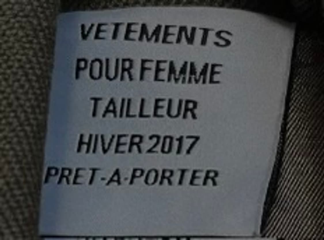 Vetements 17fw over shoulder coat 상품이미지2