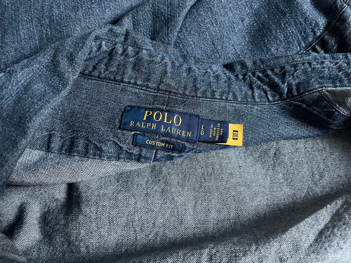 Polo custom fit denim shirts 상품이미지4