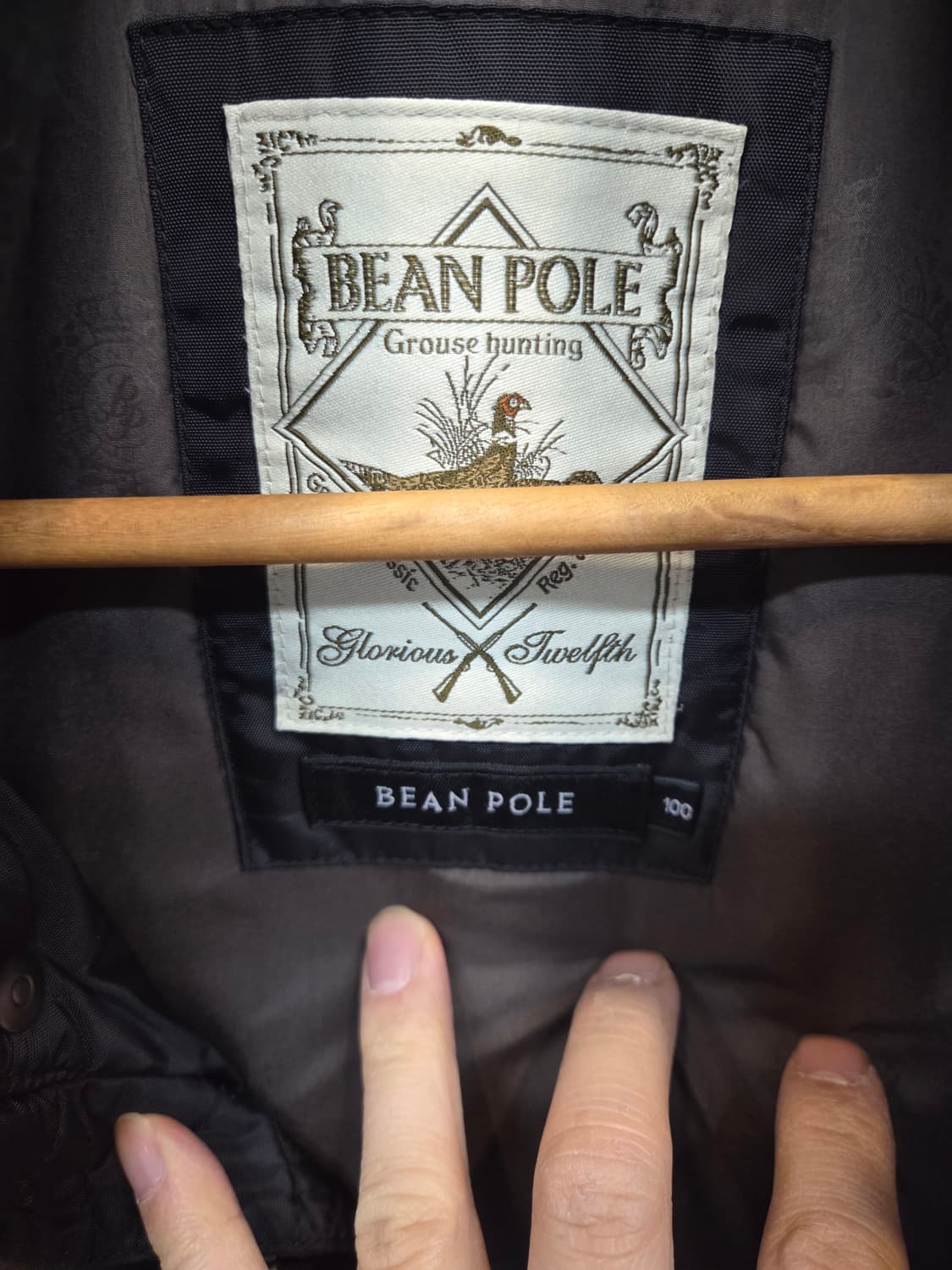 빈폴 엘보우 양가죽 패치 헌팅 자켓 100 상품이미지3