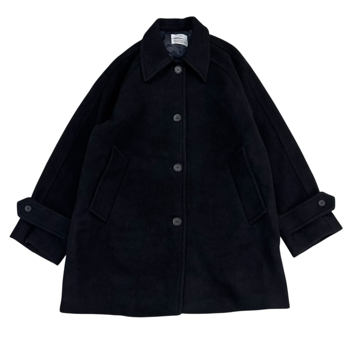 포저 Poszer 네이비 울 캐시미어 나그랑 하프 코트 상품이미지1