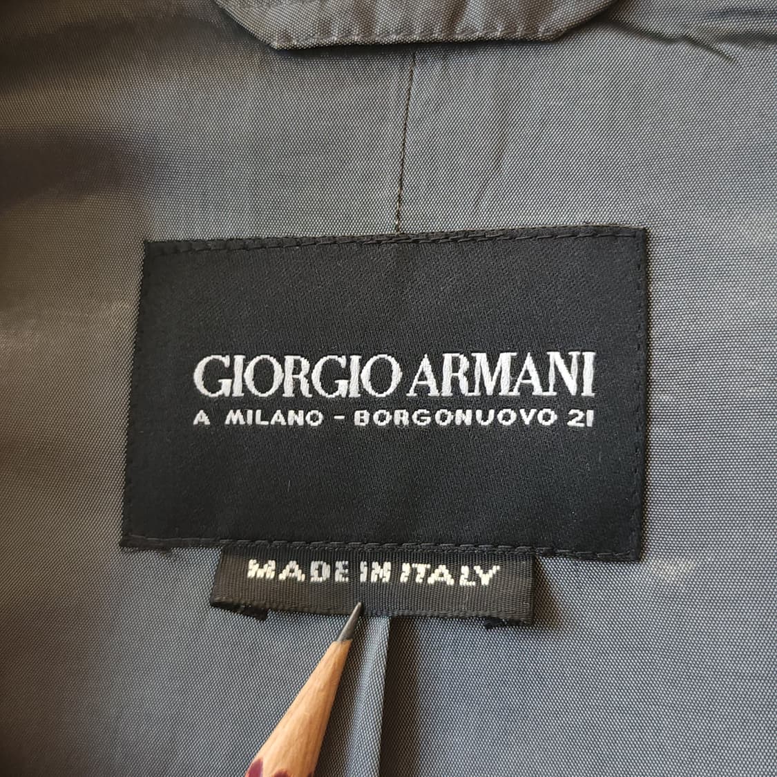 조르지오 아르마니 트렌치코트 싱글 트렌치 라이트 그레이 54 상품이미지4