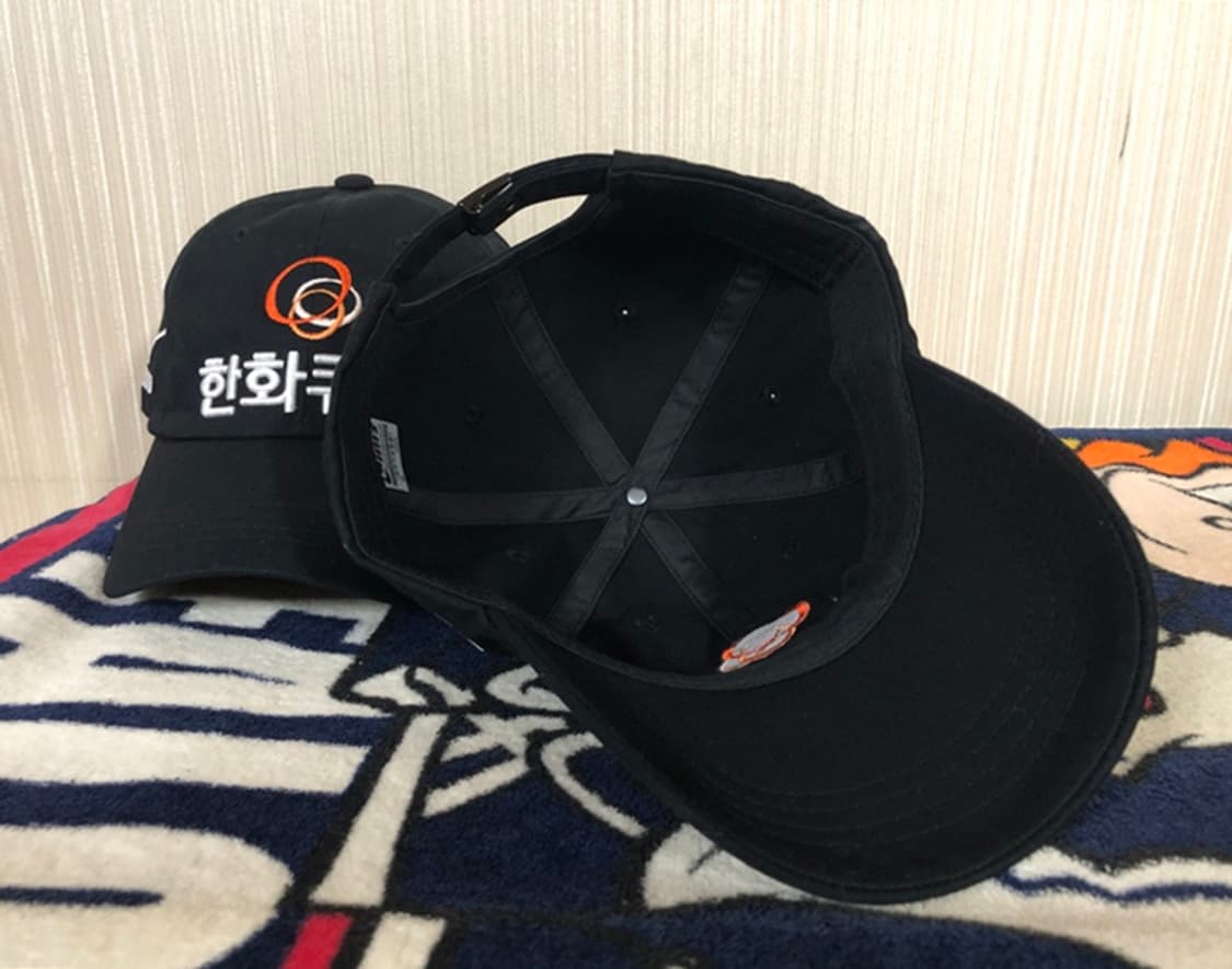 미즈노 한화큐셀골프단 프로골퍼 모자/캡(블랙) 상품이미지9
