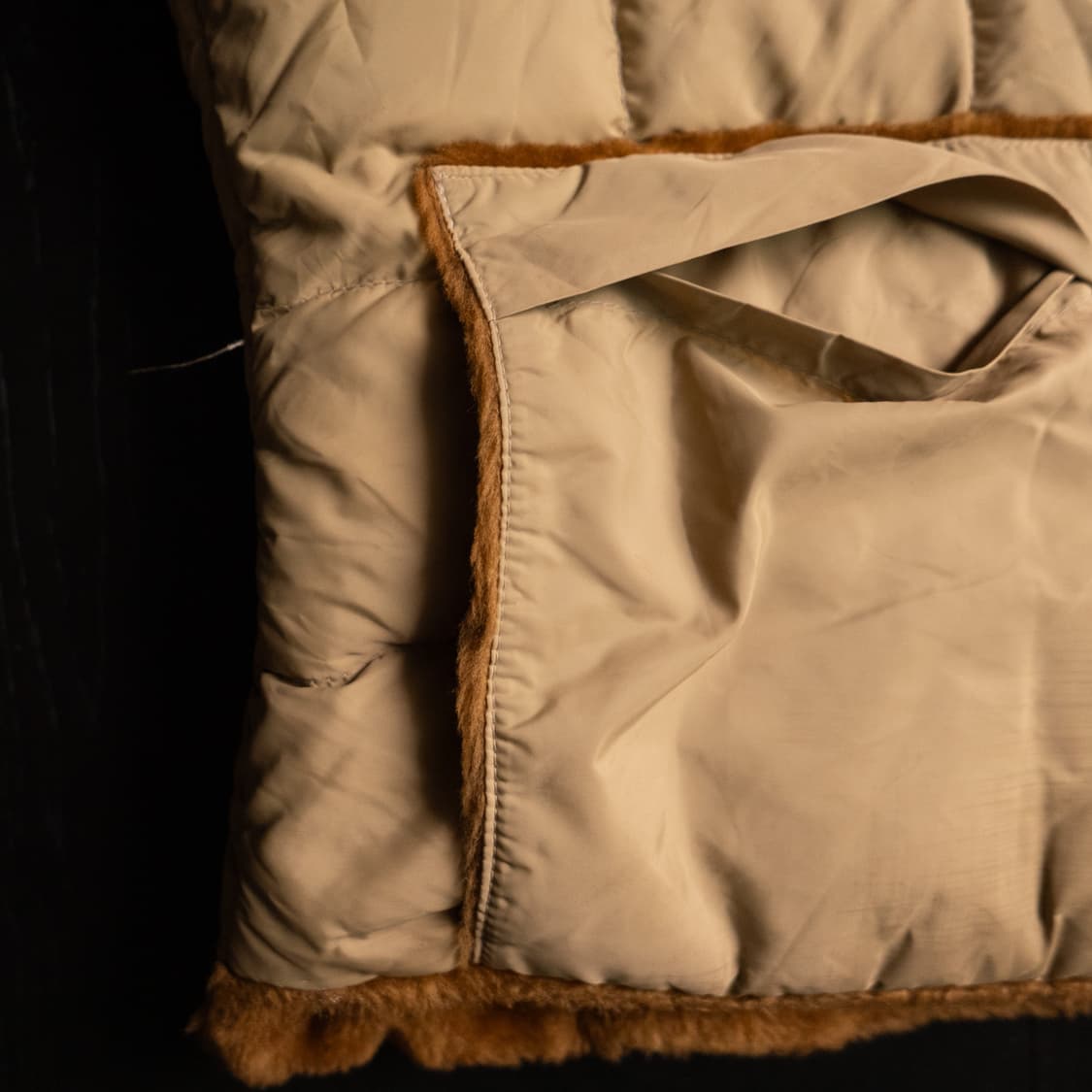 70s TEMPCO Reversible Down Vest ML(105) 상품이미지4