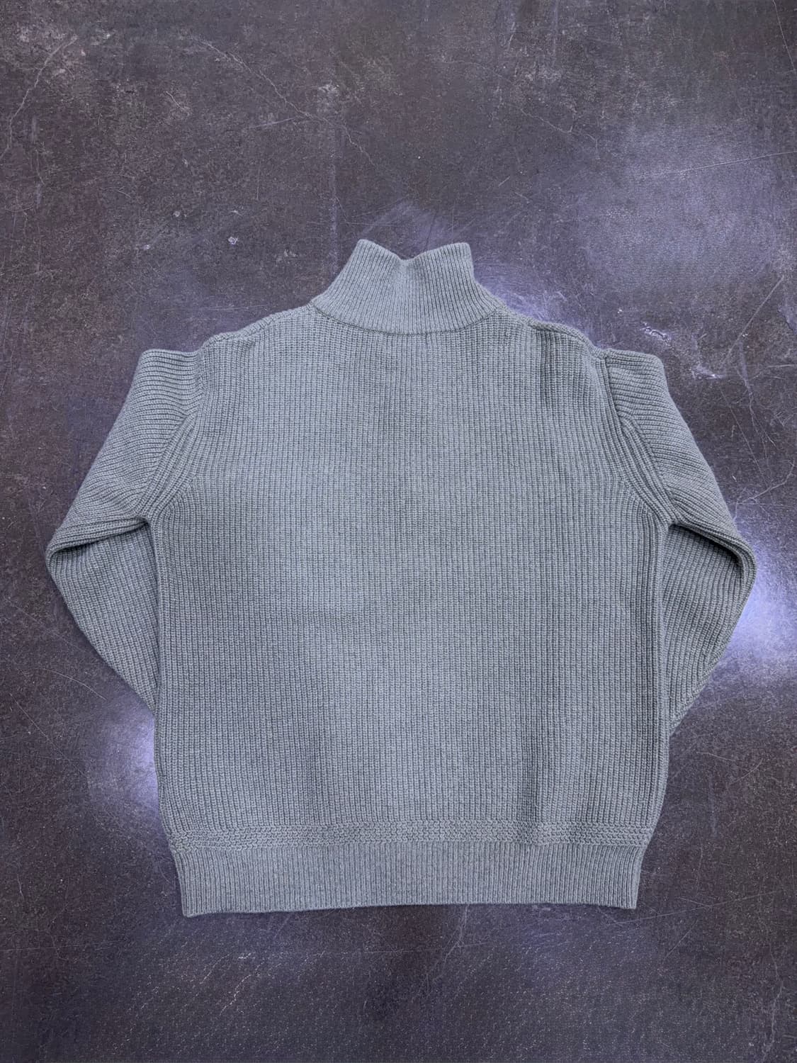 에스피오나지 하프집업 밀러 니트 스웨터 올리브 그린 L 상품이미지5