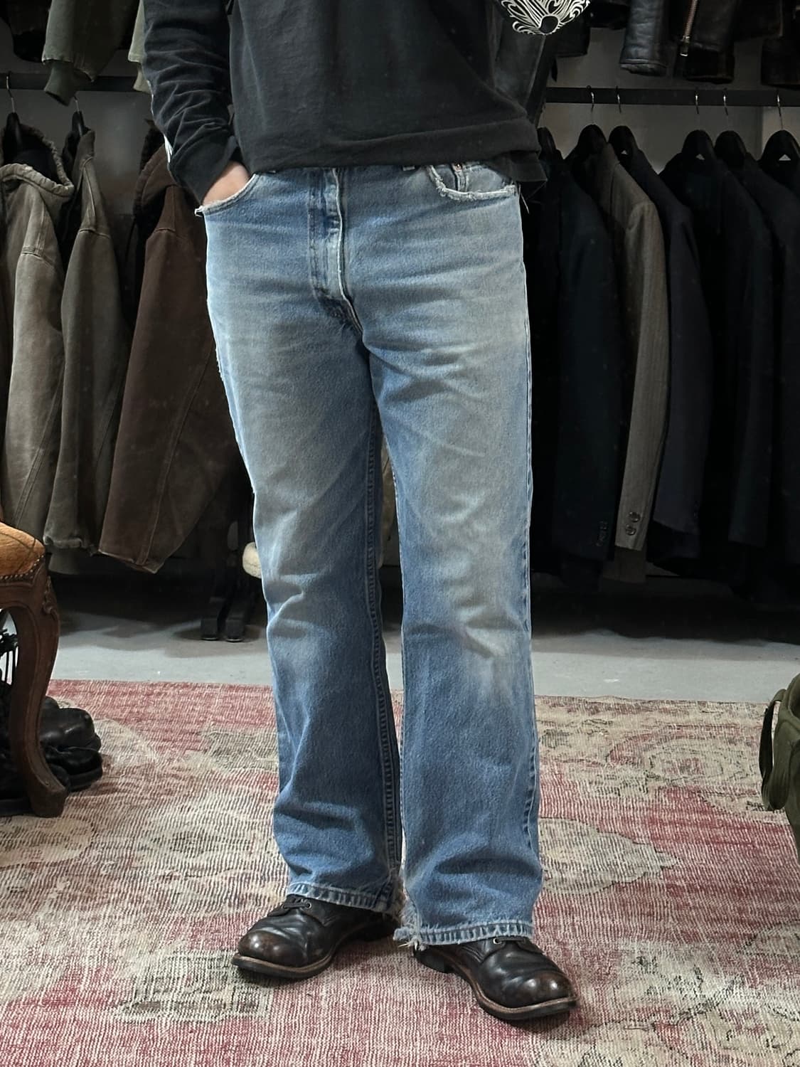 90's USA Made 리바이스 517 부츠컷 플레어진 상품이미지2