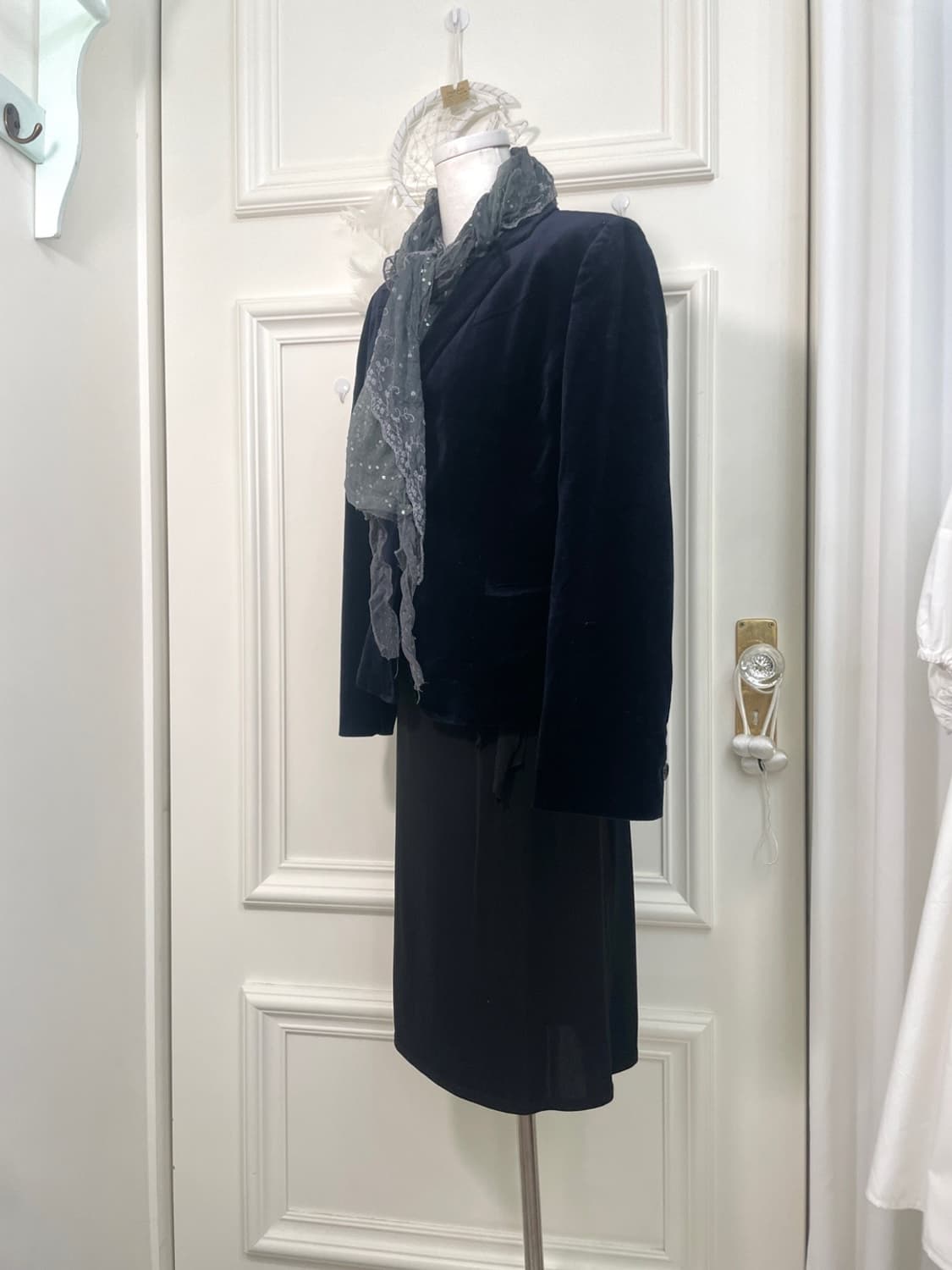 blue velvet basic jacket 상품이미지7