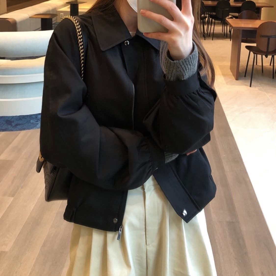 Ouro 아우로 블루종 블랙 상품이미지4