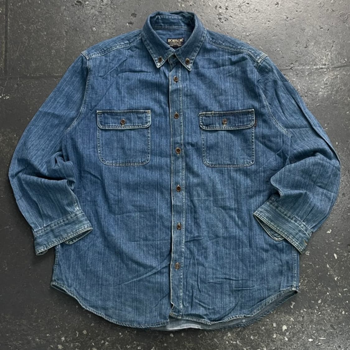 100 밥슨 웨스턴 데님 셔츠 상품이미지1