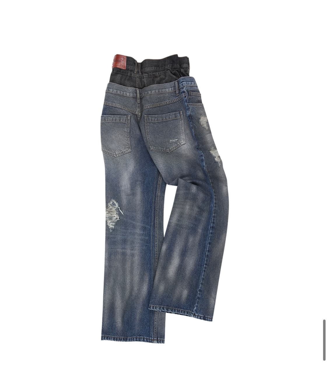 앤더슨벨  더스티 스프레이 더블 웨이스트 팬츠 처분 상품이미지4