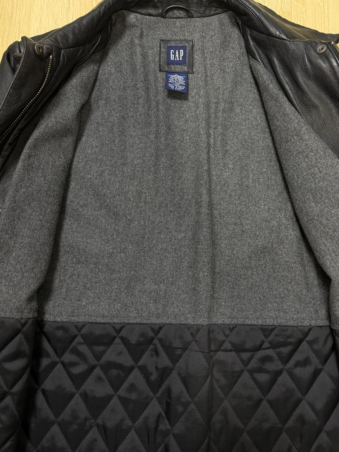 [M] 90s 올드갭 레더 카코트 상품이미지3