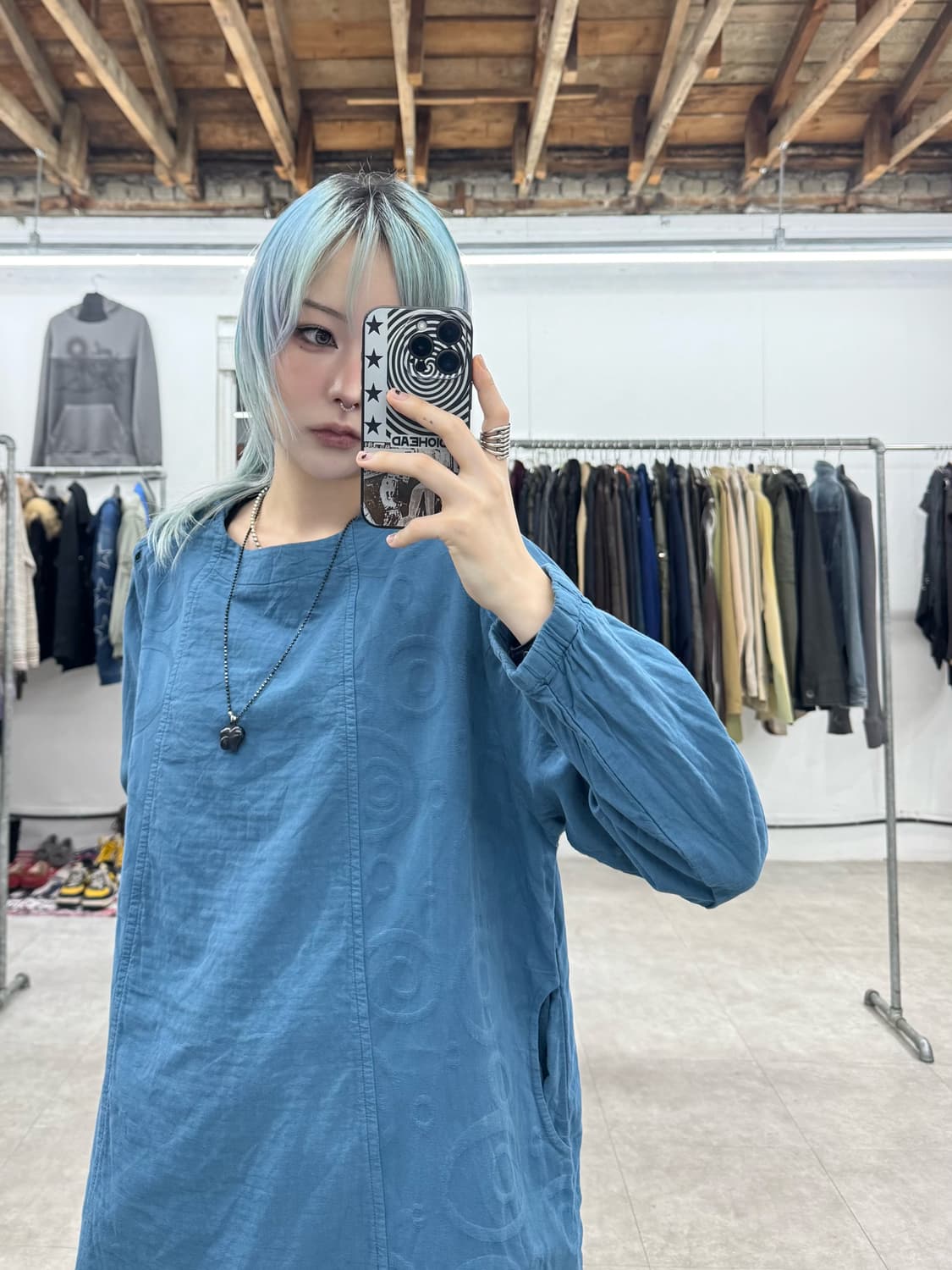 Kanako 사이드 버튼 원피스 상품이미지1