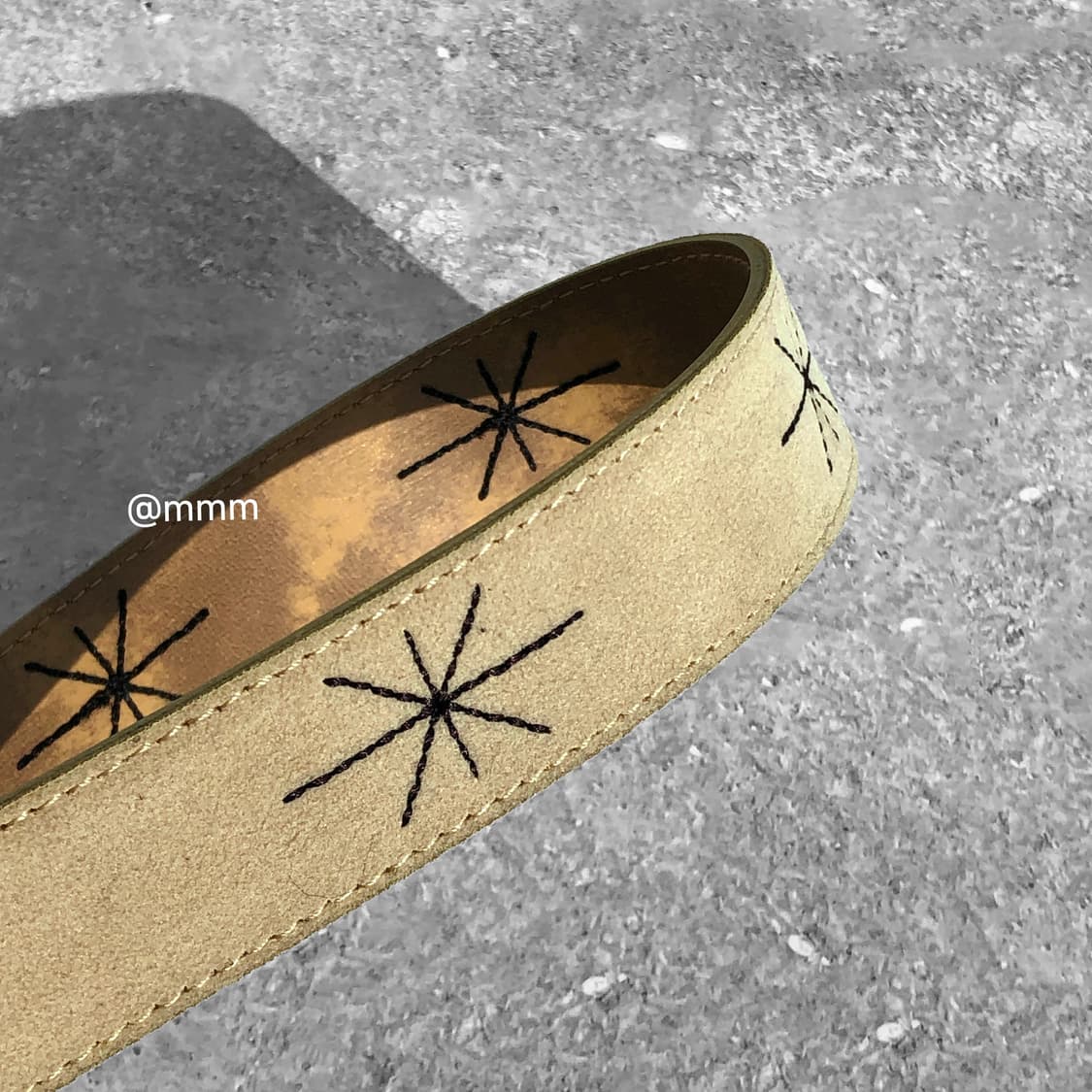 [Unisex] 스웨이드 별빛 자수 벨트 3컬러 상품이미지7