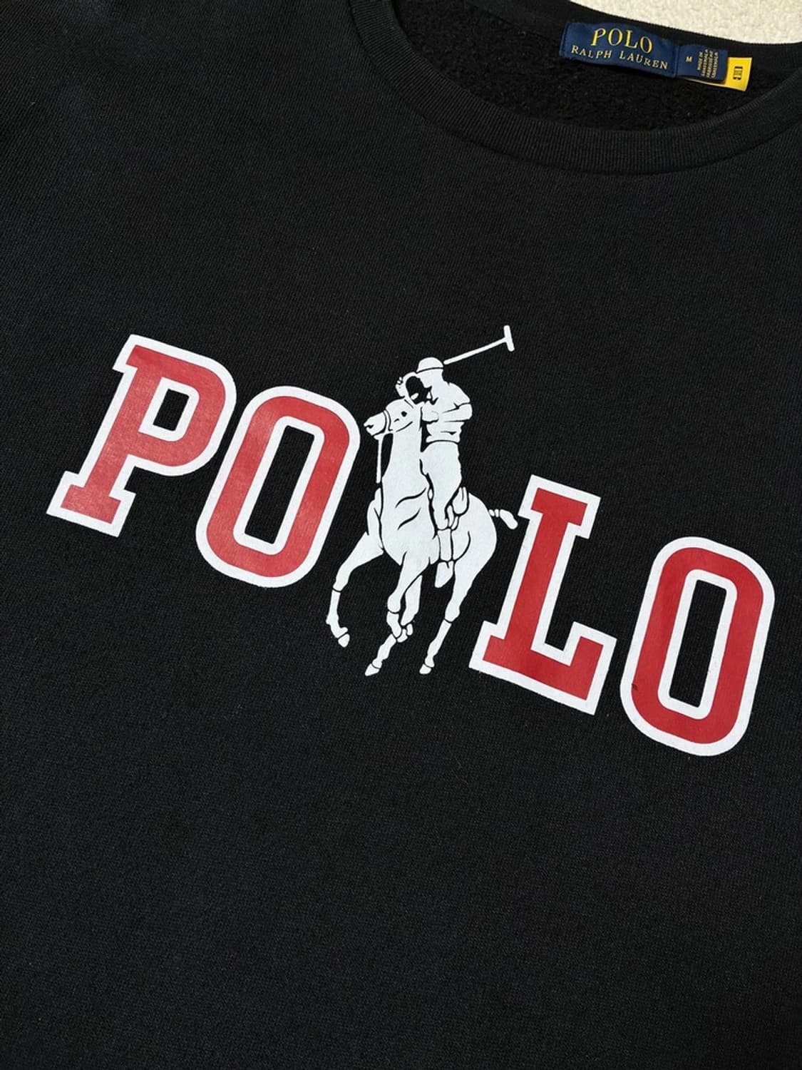 폴로 랄프로렌 피그먼트 레드 빅포니 프린팅 맨투맨 PN7658 상품이미지4