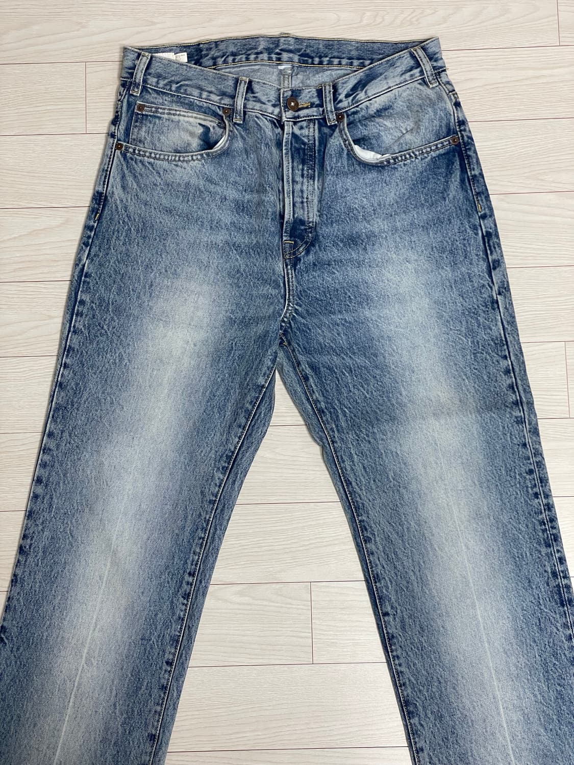 자라 오리진 라이트 블루 스트레이트 진 31사이즈 상품이미지7