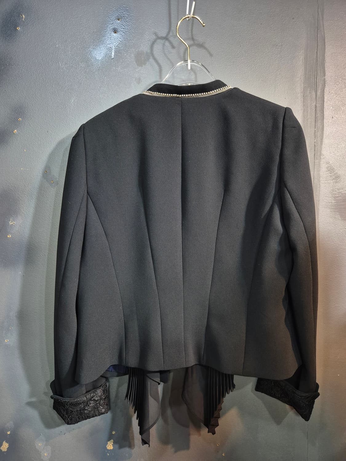 쉬즈미스 블랙 레이스 배색 자켓 S 상품이미지2