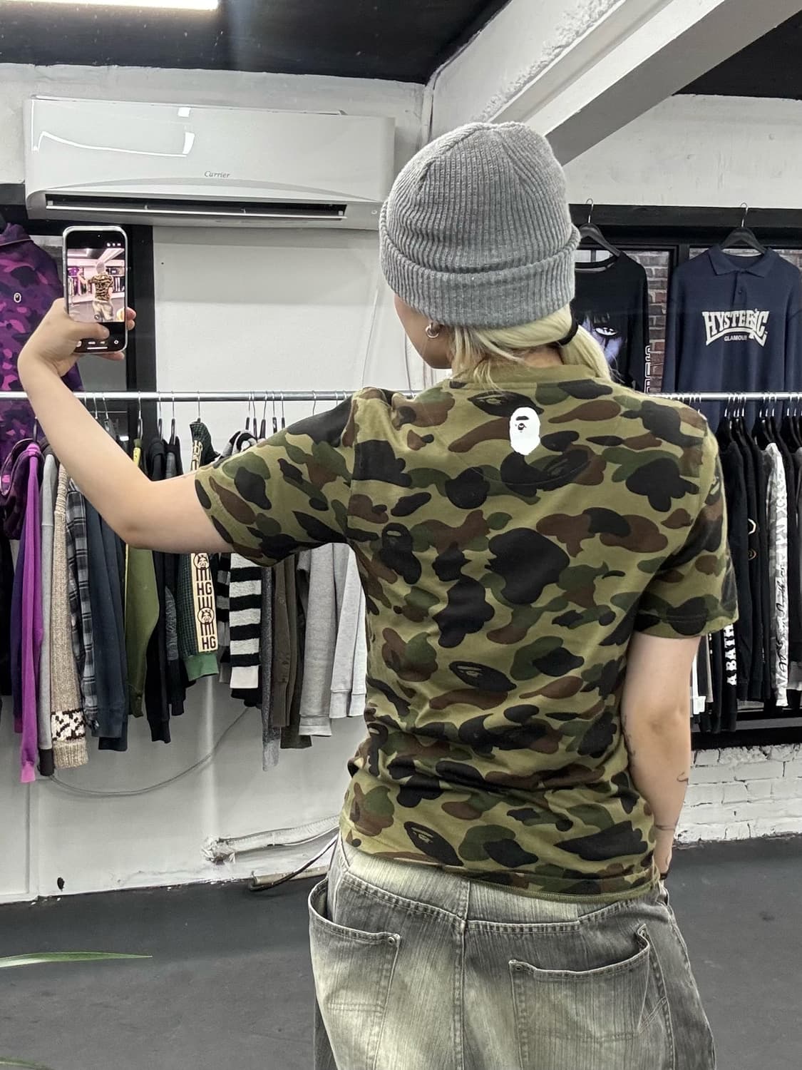 베이프 아디다스 파이어버드 녹계 티셔츠 상품이미지5