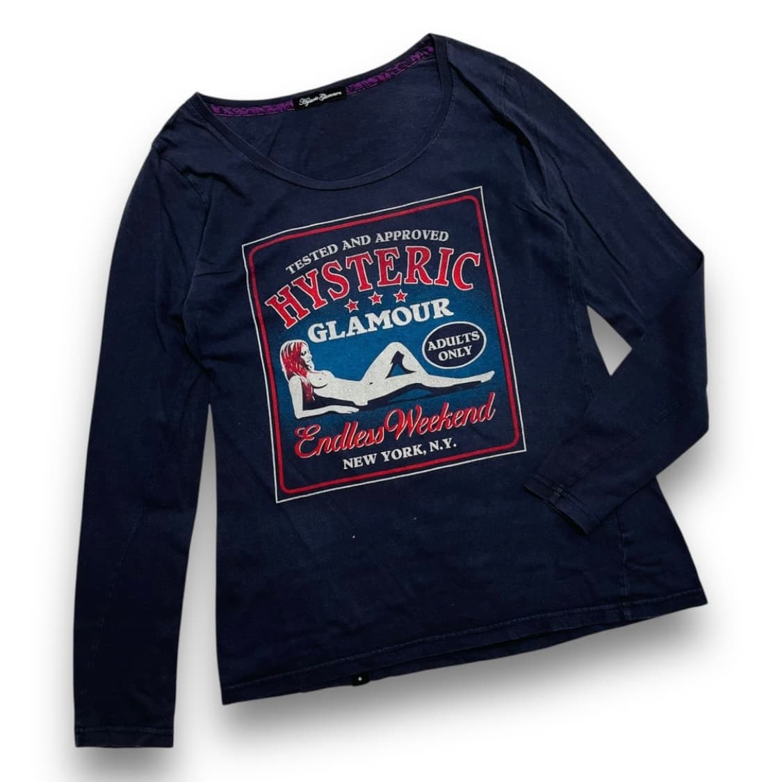 히스테릭 글래머 뉴욕 킨키 걸 빈티지 롱 슬리브 상품이미지1