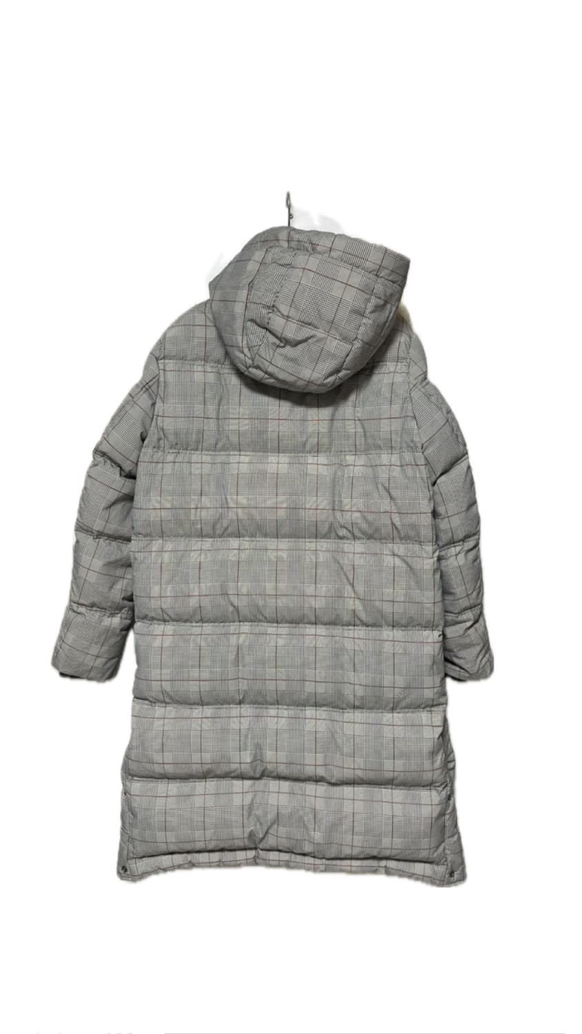 LAP 더플 체크 롱패딩 상품이미지2