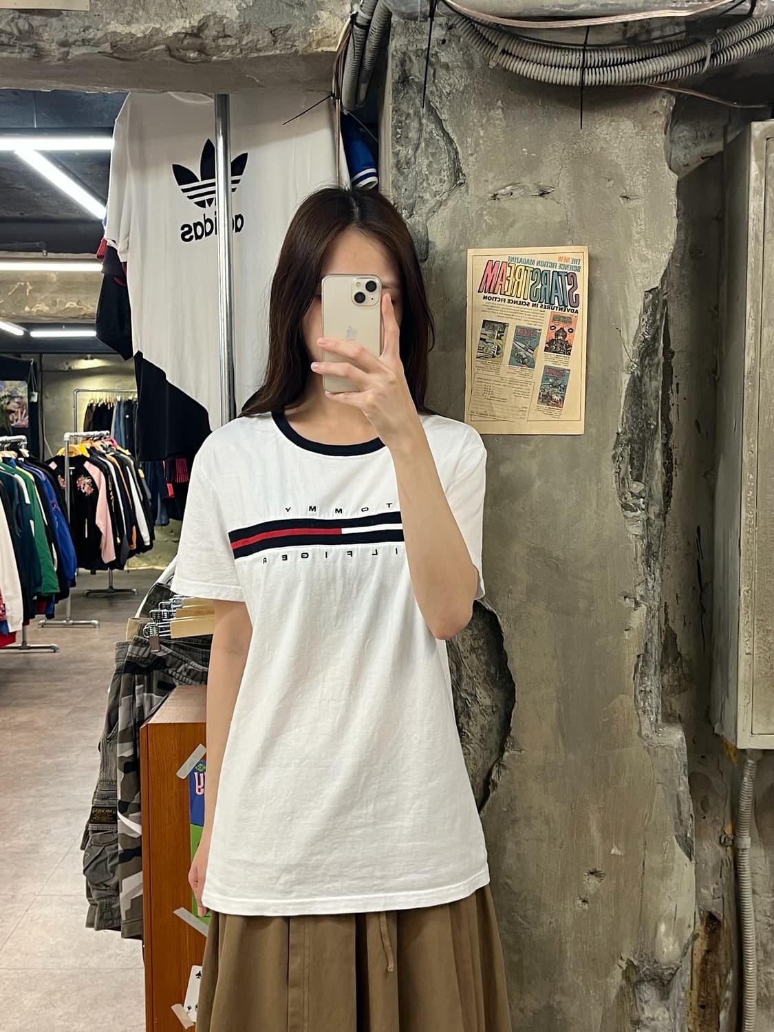 타미힐피거 반팔티 화이트 S #csz946 상품이미지2